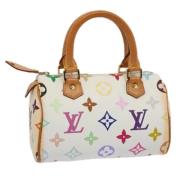 Louis Vuitton Vintage Pre-owned Canvas handvskor White, Dam