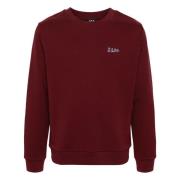 A.p.c. Standard College Print Sweatshirt Red, Herr