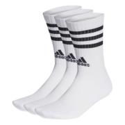 Adidas 3-pack låga 3-Stripes strumpor White, Unisex