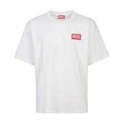 Diesel Vita T-shirts och Polos White, Herr