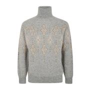 Brunello Cucinelli Grå Turtleneck Sweater Gray, Herr