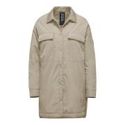 BomBoogie Regntät Oversize Nylon Overshirt Gray, Dam