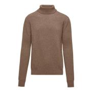 BomBoogie Varm Ullblandad Turtleneck Brown, Herr