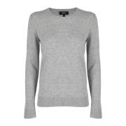 Theory Klassisk Crew Neck Tröja Gray, Dam