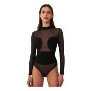 Undress Code All-Nighter Bodysuit Black Black, Dam