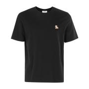 Maison Kitsuné Räv Patch T-shirt Black, Herr