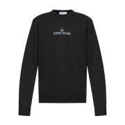 Stone Island Svart Sweatshirt Aw24 Black, Herr