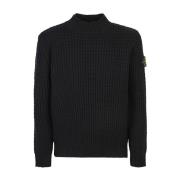 Stone Island Svart Sweatshirt Aw24 Black, Herr