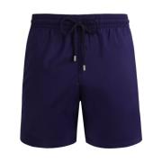 Vilebrequin Lättviktiga Solida Badshorts för Herrar Blue, Herr