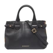 Burberry Vintage Pre-owned Tyg totevskor Black, Dam