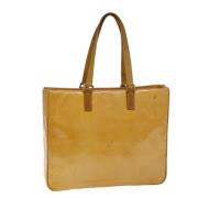 Louis Vuitton Vintage Pre-owned Laeder totevskor Yellow, Dam