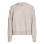 Fabiana Filippi Elegant Sweaters Kollektion Beige, Dam