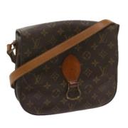 Louis Vuitton Vintage Pre-owned Canvas axelremsvskor Brown, Dam