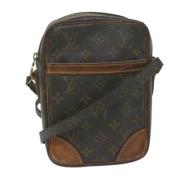 Louis Vuitton Vintage Pre-owned Canvas axelremsvskor Brown, Dam