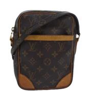 Louis Vuitton Vintage Pre-owned Canvas axelremsvskor Brown, Dam