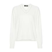 Fabiana Filippi Vit Sweatshirt Aw24 Damkläder White, Dam