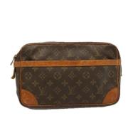 Louis Vuitton Vintage Pre-owned Canvas kuvertvskor Brown, Dam