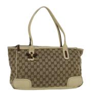 Gucci Vintage Pre-owned Canvas gucci-vskor Beige, Dam