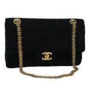 Chanel Vintage Pre-owned Bomull chanel-vskor Black, Dam