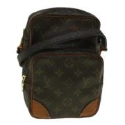 Louis Vuitton Vintage Pre-owned Canvas axelremsvskor Brown, Dam