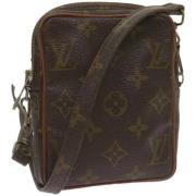 Louis Vuitton Vintage Pre-owned Canvas axelremsvskor Brown, Dam