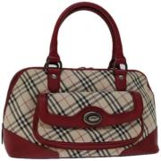 Burberry Vintage Pre-owned Canvas handvskor Red, Dam