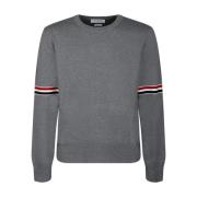 Thom Browne Milano Stripe Pullover Sweater Gray, Herr