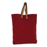 Hermès Vintage Pre-owned Canvas axelremsvskor Red, Dam