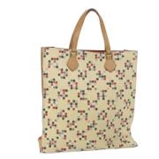 Burberry Vintage Pre-owned Canvas handvskor Beige, Dam