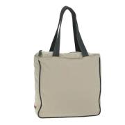 Prada Vintage Pre-owned Nylon totevskor Beige, Dam