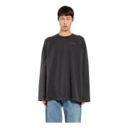 Off White Bacchus Wide Long Sleeve Tee Black, Herr