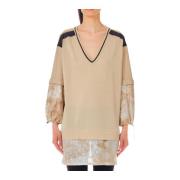 Liu Jo V-ringad Topp Beige, Dam