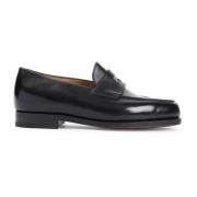 John Lobb Svarta Loafers Skor för Män Black, Herr