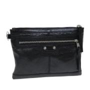 Balenciaga Vintage Pre-owned Laeder kuvertvskor Black, Dam