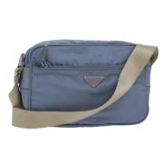 Prada Vintage Pre-owned Nylon prada-vskor Blue, Dam