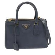 Prada Vintage Pre-owned Laeder totevskor Blue, Dam