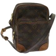 Louis Vuitton Vintage Pre-owned Canvas axelremsvskor Brown, Dam