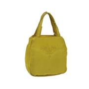 Prada Vintage Pre-owned Nylon prada-vskor Yellow, Dam