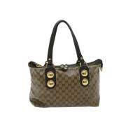 Gucci Vintage Pre-owned Canvas gucci-vskor Beige, Dam