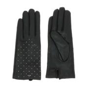 Redskins Studded Leather Gloves - Oki Black, Dam