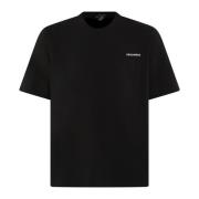 Dsquared2 Herr T-shirt Klassisk Passform Black, Herr