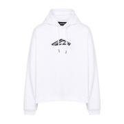 Dsquared2 Stiliga Sweaters Kollektion White, Herr