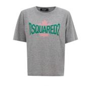 Dsquared2 Grå Bomull Tops & T-Shirt Gray, Dam