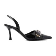 Givenchy Svarta Decollete Voyou Sandaler Black, Dam