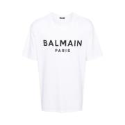 Balmain Stiliga T-shirts och Polos White, Herr