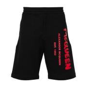 Alexander McQueen Svarta Shorts för Män Aw24 Black, Herr