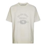 Golden Goose Vintage Football T-shirt White, Herr