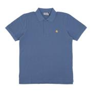 Carhartt Wip Chase Pique Polo Shirt Blue, Herr