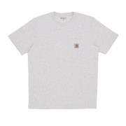 Carhartt Wip Ficka Tee Ash Heather Kortärmad Gray, Herr