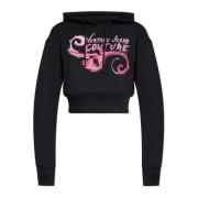 Versace Jeans Couture Tryckt sweatshirt Black, Dam